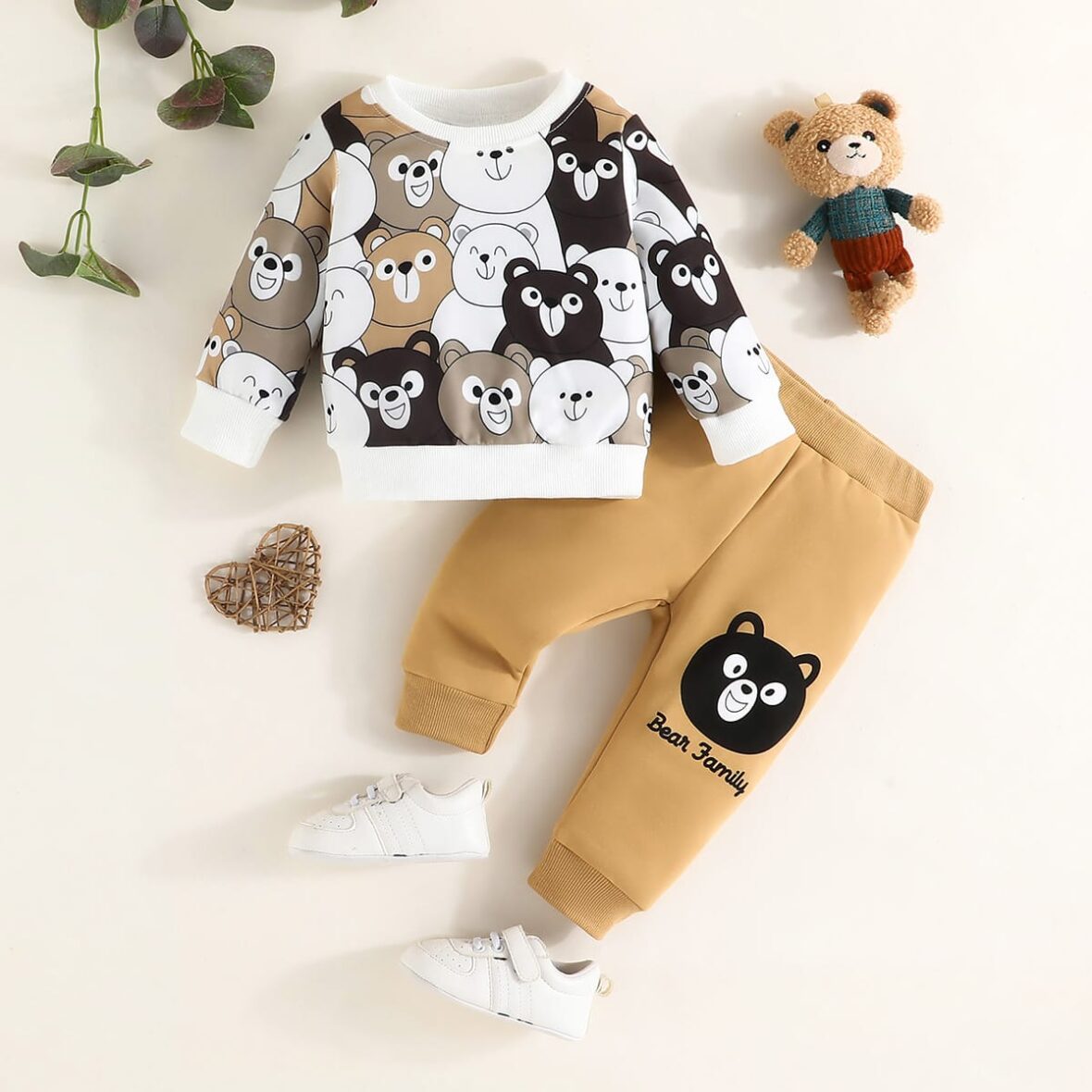 Baby Boy Smart Bear Family 2pcs On Mid-Year Clearance Sales