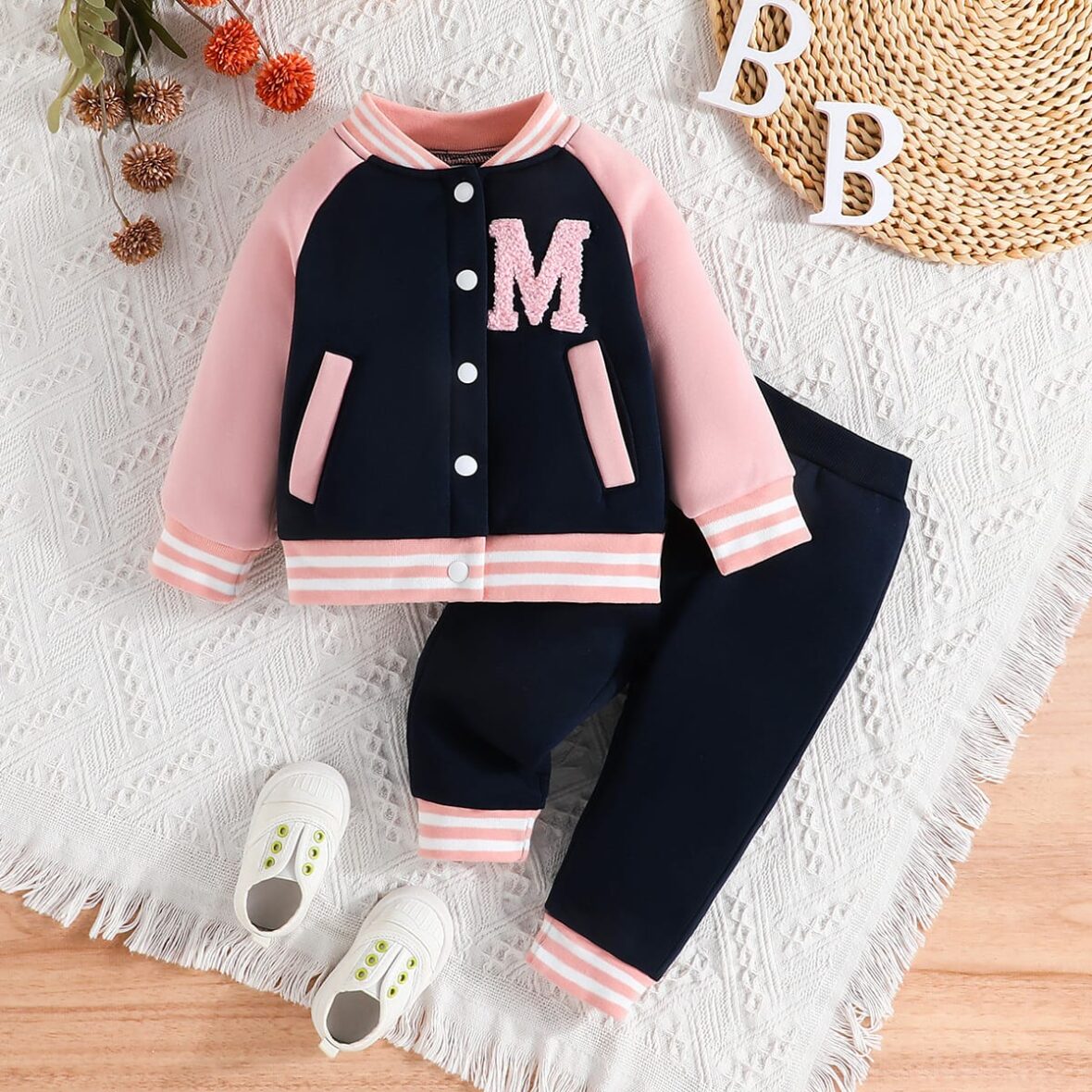M varsity  baseball jacket Track Suit For Baby Boy/Girl On Mid-Year Clearance Sales