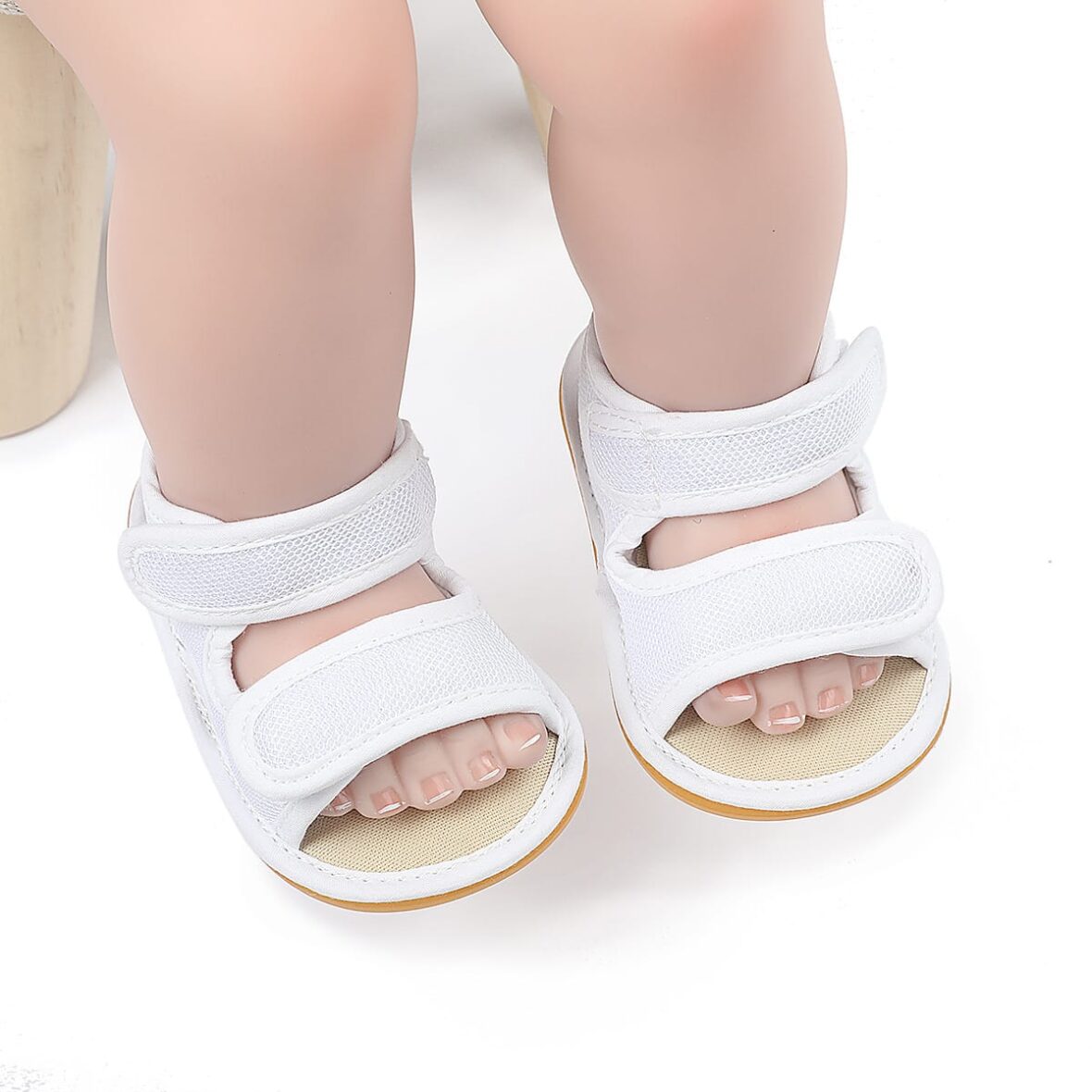 Double Strap Baby Boy Baby Girl Soft Sole Sandals (3)