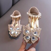 Gold Glit Princess Shoes, Parties Shoes Toddler Girls Shoes