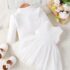 Baby Girl White Hibiscus Dress With White Dress 2pcs