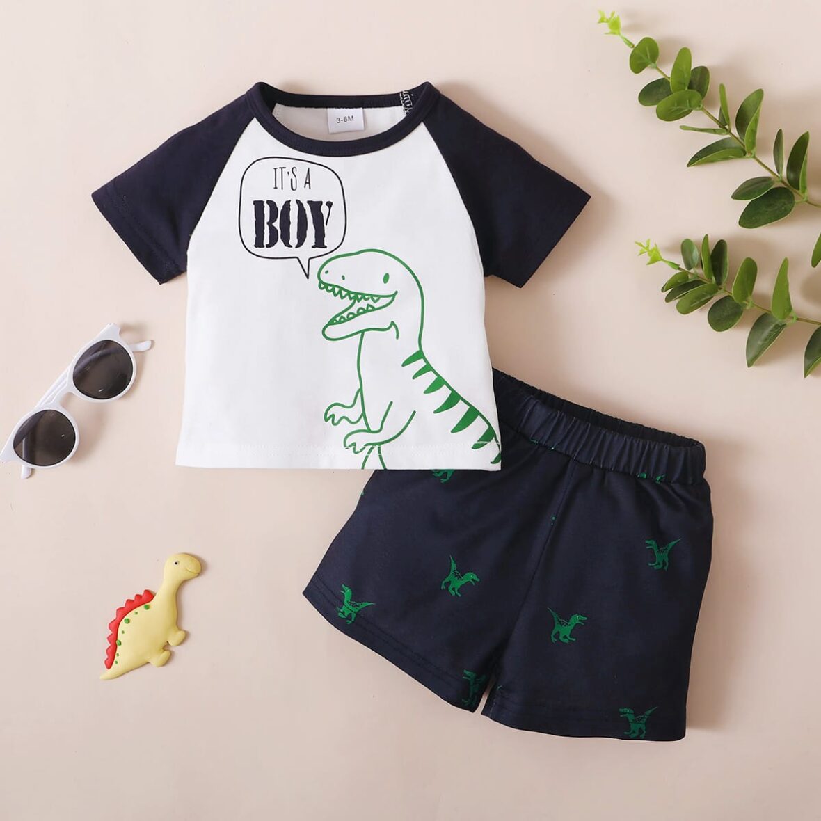 It’s A Boy Dino Saur 2pcs