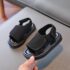 Toddlers Unisex Black Strap Sandal