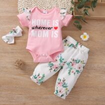Baby Girl Home is Wherever Mum Is 2Pcs