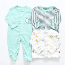 Baby Unisex 3 In Sleep Suit Overall