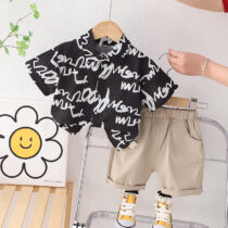 Toddler Boy Signature Vintage With Brown Short
