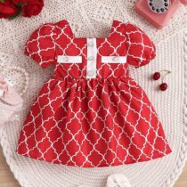 Baby Girl And Toddler Girl Two Pocket Red Dress