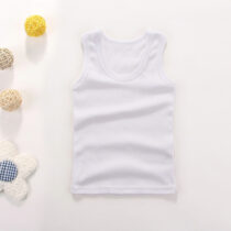 Toddler Boy Single Singlet Available In White, Black And Grey