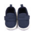 Baby Unisex White Navy Loafers Soft Sole Shoes, Pre Walker Shoes