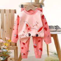 Baby And Toddlers Girl Love Pyjamas, Sleep wear 2pcs