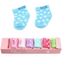 New Born Baby Unisex Multicolor Seven Days Socks (7 pairs )