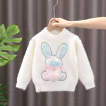 Toddlers Girl Cute Rabbit Sweat Top, Sweater