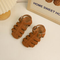 Toddlers Unisex Brown Mat Sandals, Sandal