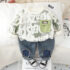 Toddlers boy Design Tee-Shirt With Denim Trouser 2pcs