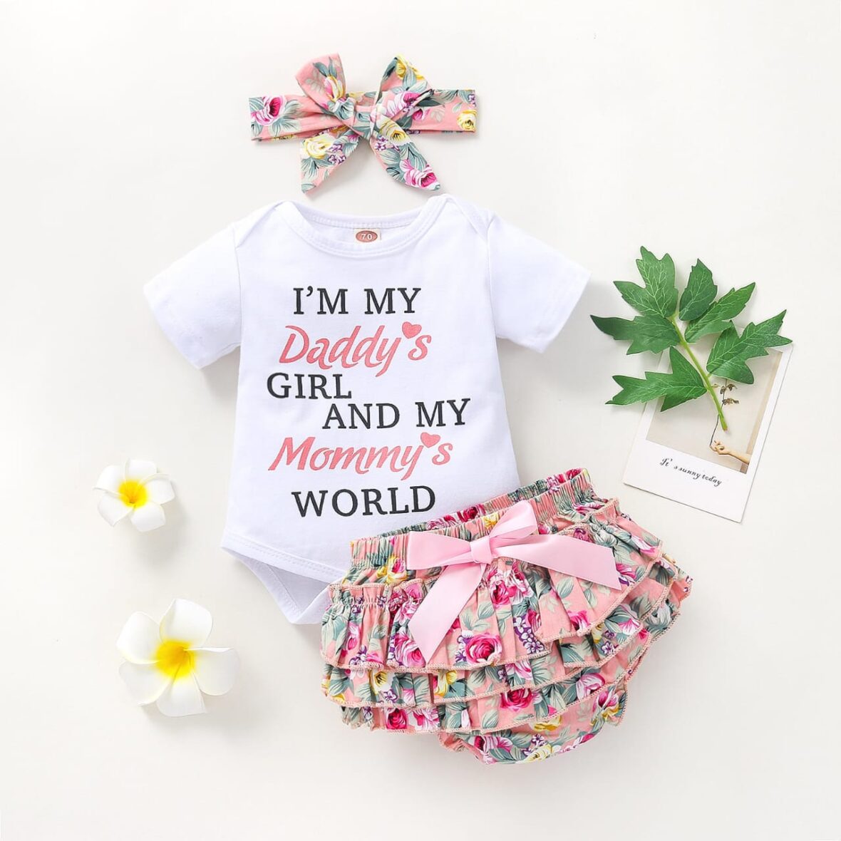 Daddy’s Girl Mama’s World 2Pcs