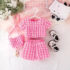 Toddlers Girl Pink On Pink Puff 2pcs