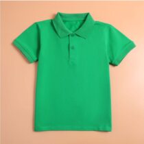 Toddlers Unisex Green Collar Tee-Shirt, Independence Day Green