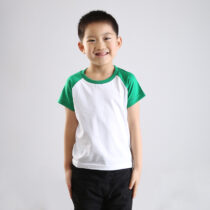 Toddlers Unisex White And Green Tee-Shirt, Independence Day Green (2)