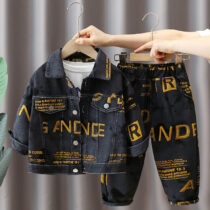 Toddler Boy Denim On Denim Jacket 2pcs (2)