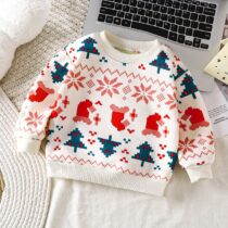 Toddlers Unisex Xmas Knitted Sweater, Sweat Top