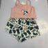 Toddler Girl Peach Top With Short 2pcs On Black sales