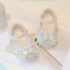 Toddlers Girl Diamon Strap Bow Shoes, Princess Shoes