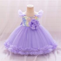 Baby Girl And Toddler Purple Ball Gown, Ball dress (1)