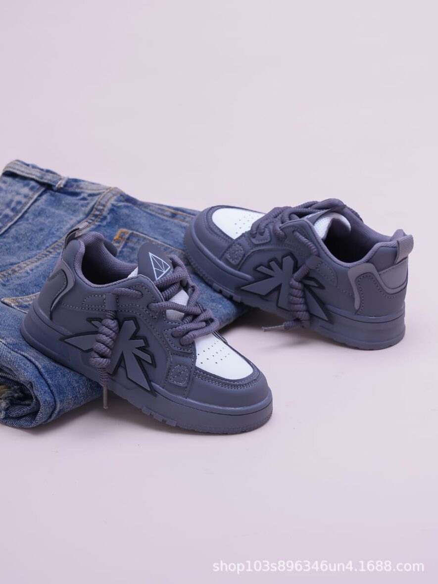 Toddlers Unisex Laced Ankle Sneakers (1)