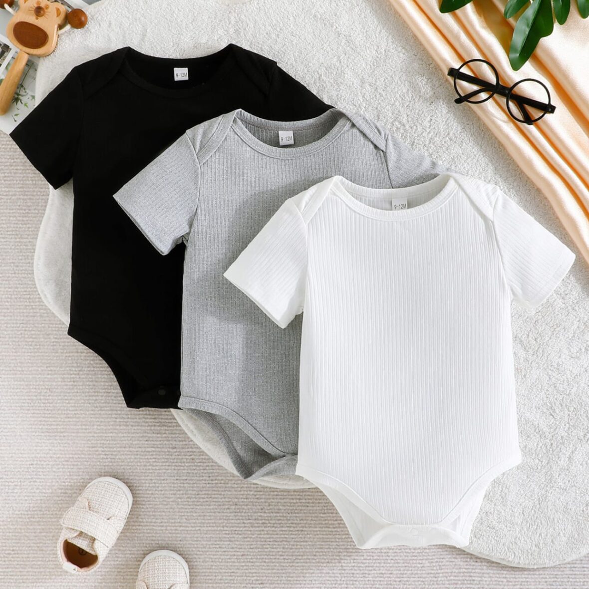 Baby And Toddler 3 in 1 Body Suit Singlet