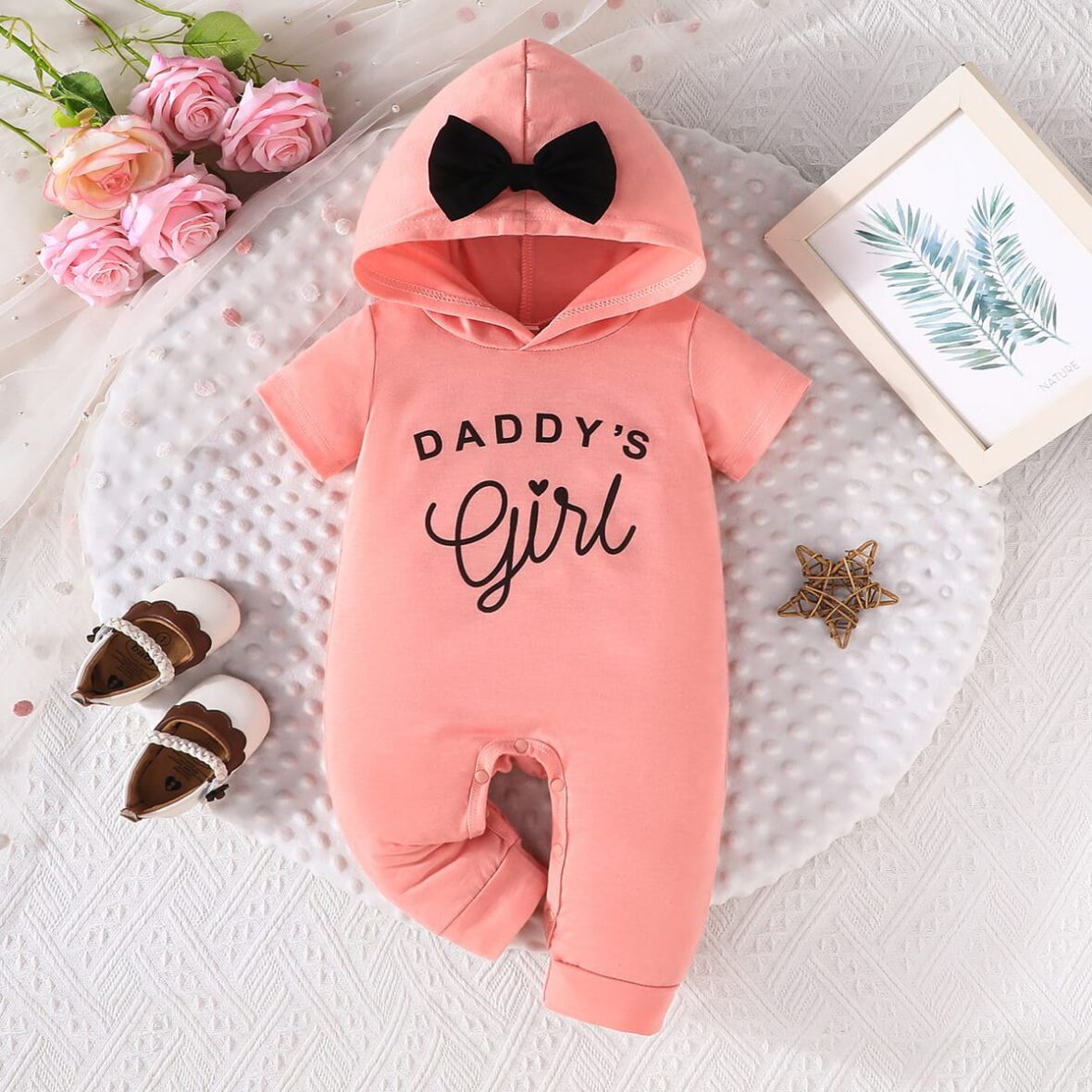 Baby Girl Hooded Daddy’s Girl Romper