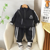 Toddler Unisex Good And Happy Track Suit 2pcs