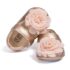 Baby Girl Gold Flower Bow Shoe