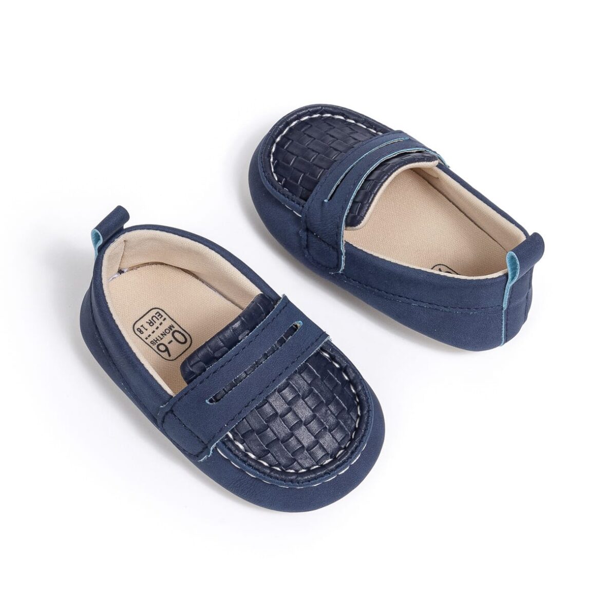 Baby Boy Navy Basket Soft Sole Loafers