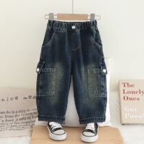 Toddler Unisex Combat Denim Trousers (2)