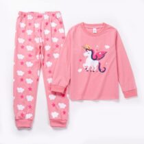 Kids Girl Pink Unicorn Pyjamas