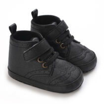 Baby Pre Walker Black Ankle Soft Sole Sneaker