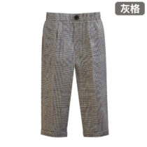 Kids And Toddlers Boy Plaid Single Trousers