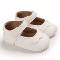 Baby Girl Soft Sole Pre Walker White Shoes (2)